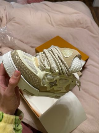 Scarpe Louis Vuitton Skate Beige