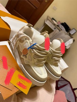 Scarpe Louis Vuitton Skate Beige