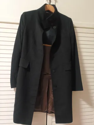 Cappotto Max Mara Studio Nero e Marrone