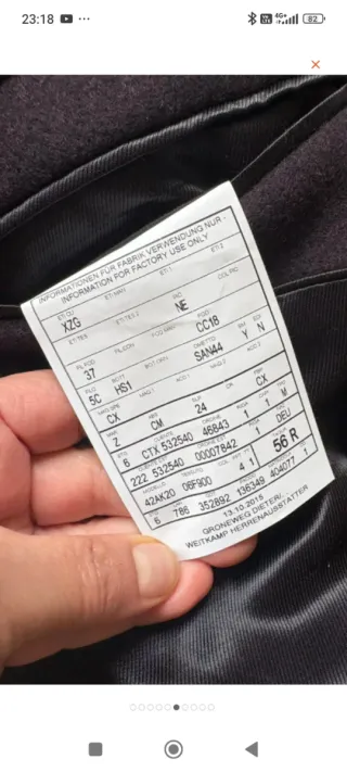 Cappotto Max Mara Studio Nero e Marrone