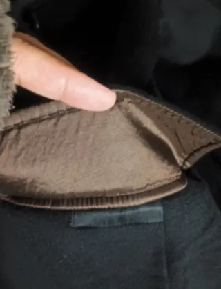 Cappotto Max Mara Studio Nero e Marrone