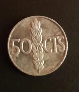 Moneda 50 céntimos Franco 1966 Estrella 72 78