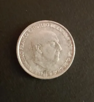 Moneda 50 céntimos Franco 1966 Estrella 72 78