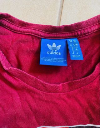 T-shirt Adidas Taglia M 100% Cotone Stampa