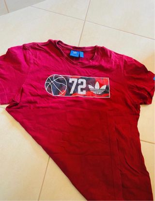 T-shirt Adidas Taglia M 100% Cotone Stampa