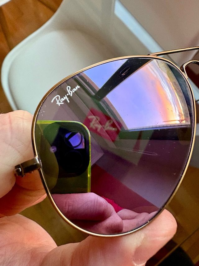 Gafas Ray-Ban Aviador Rosas y Doradas ORIGINALES