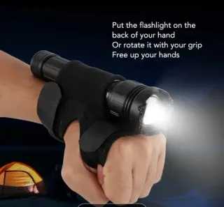 LOTE DE BUCEO 3322 LINTERNA RELOJ Y GUANTE TÁCTICO