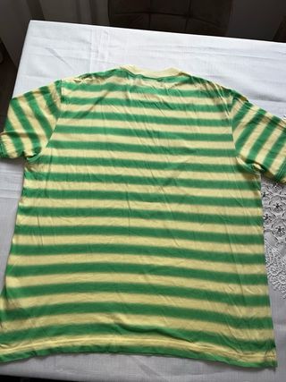 Camiseta Lacoste Rayas Verde y Amarillo