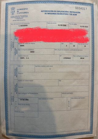 Guía de Explotación NAOMI SENTE, S.A.