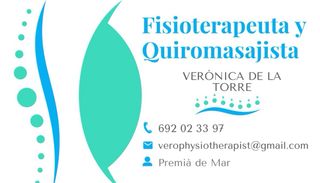 Sesión de Fisioterapia o Quiromasaje a domicilio
