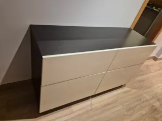 Aparador IKEA BESTÅ beige y Marrón