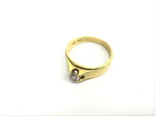 anillo oro 18k con piedra