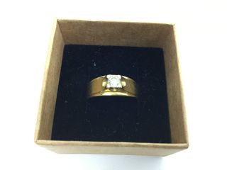 anillo oro 18k con piedra