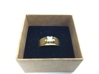 anillo oro 18k con piedra