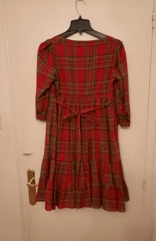 Vestido cuadros rojo Casual Sfera talla M