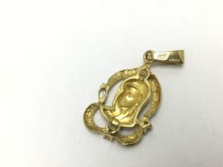 colgante oro 18k con piedra con circonita