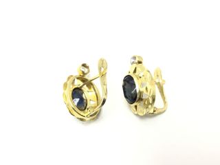 pendientes oro 18k con piedra con circonita