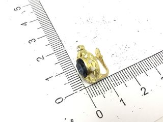 pendientes oro 18k con piedra con circonita