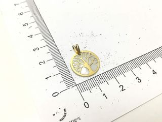 colgante oro 18k con piedra con nacar