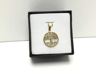 colgante oro 18k con piedra con nacar