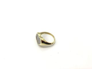 anillo oro 18k con piedra con circonita
