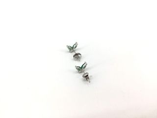 pendientes plata 925mm con piedra con circonita