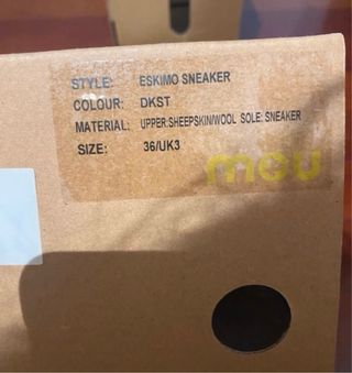 Botas Mou pelo suela goma beige/marrón