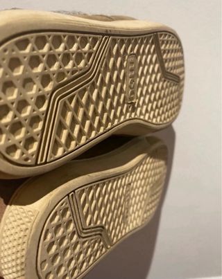 Botas Mou pelo suela goma beige/marrón