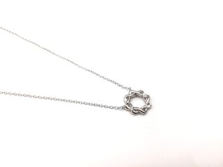 collar plata 925mm con piedra con circonita 21cm