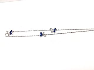 collar plata 925mm con piedra con circonita 21.5cm