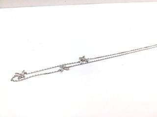 collar plata 925mm con piedra con circonita 21cm