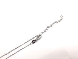 collar plata 925mm con piedra con circonita 21cm