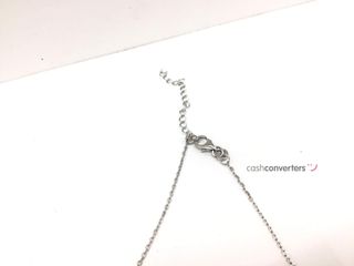 collar plata 925mm con piedra con circonita 21cm
