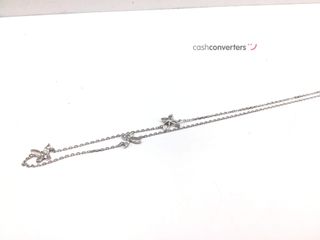 collar plata 925mm con piedra con circonita 21cm