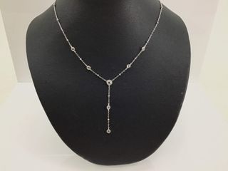 collar plata 925mm con piedra con circonita 21cm