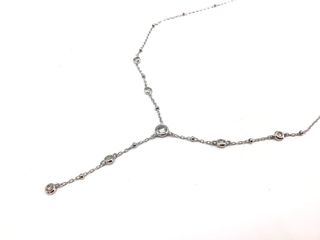 collar plata 925mm con piedra con circonita 21cm