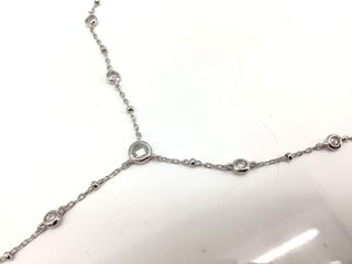 collar plata 925mm con piedra con circonita 21cm