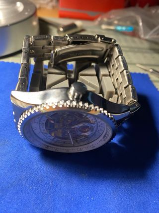 Reloj Jaragar Automático Esqueleto Dorado