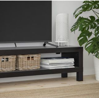 Mueble TV negro madera