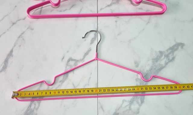 10 Perchas Antideslizantes - Rosa Fluor