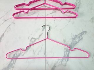 10 Perchas Antideslizantes - Rosa Fluor