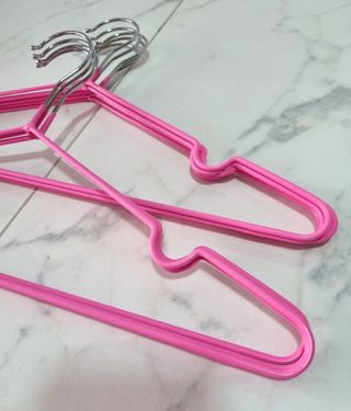 10 Perchas Antideslizantes - Rosa Fluor