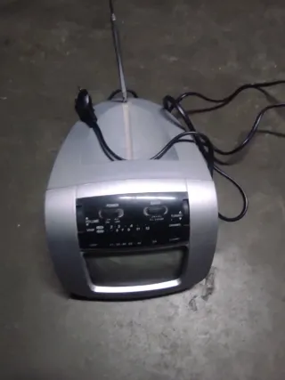 Mini TV Radio Lenco Portátil Vintage