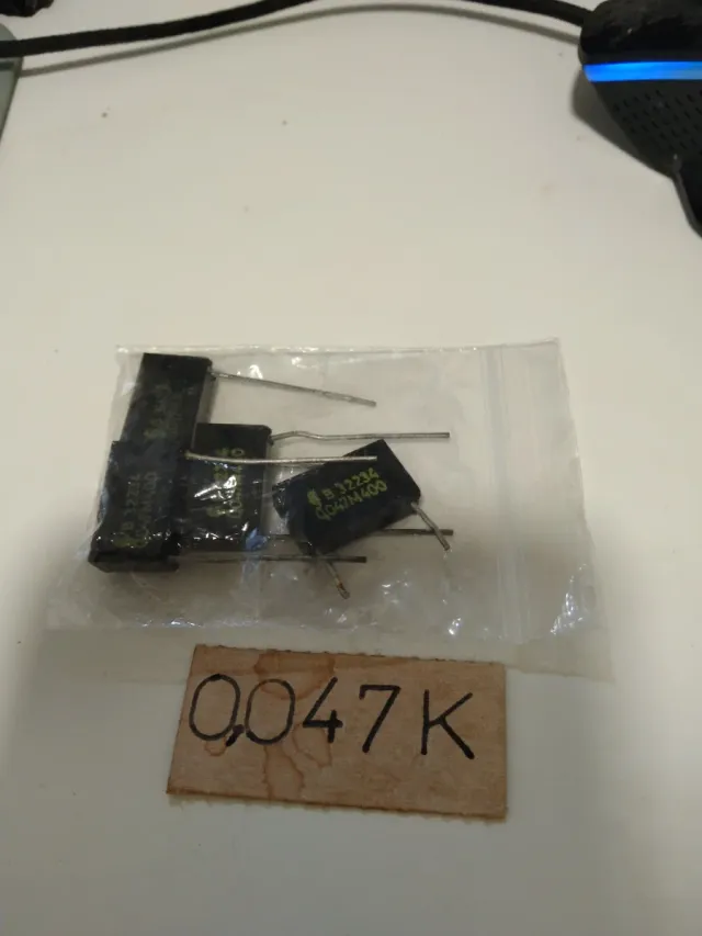 4 Condensadores 0.047uF 400V totalmente nuevos