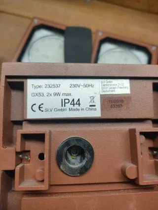 Lote 10 Apliques LED SLV Frontal/Trasera