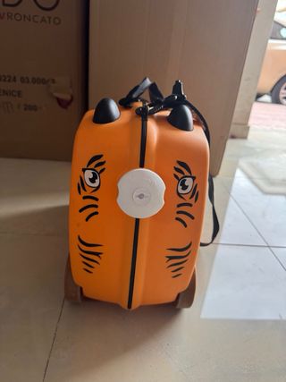 Maleta infantil con ruedas diseño tigre