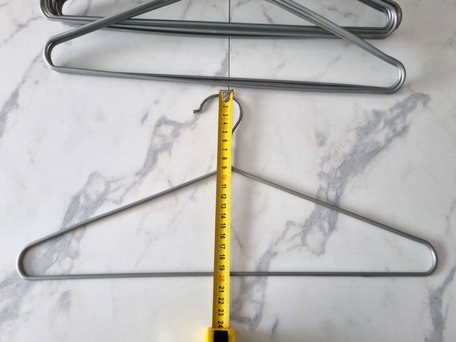 25 Perchas Antideslizantes - Plateado