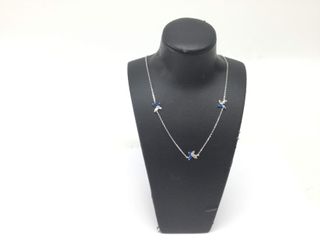 collar plata 925mm con piedra con circonita 21.5cm