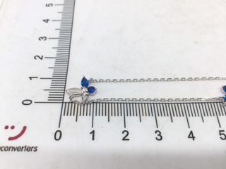 collar plata 925mm con piedra con circonita 21.5cm