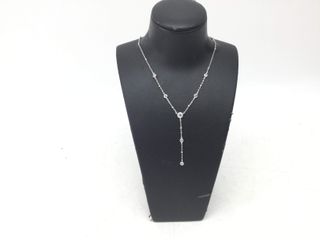 collar plata 925mm con piedra con circonita 21cm